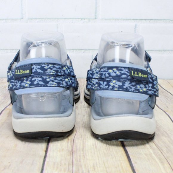 LL BEAN Strappy Floral Sport Sandals Size 7 M - Picture 5 of 8